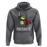 Resist Frog With Sword Hoodie No Kings Portland Protest - Wonder Print Shop