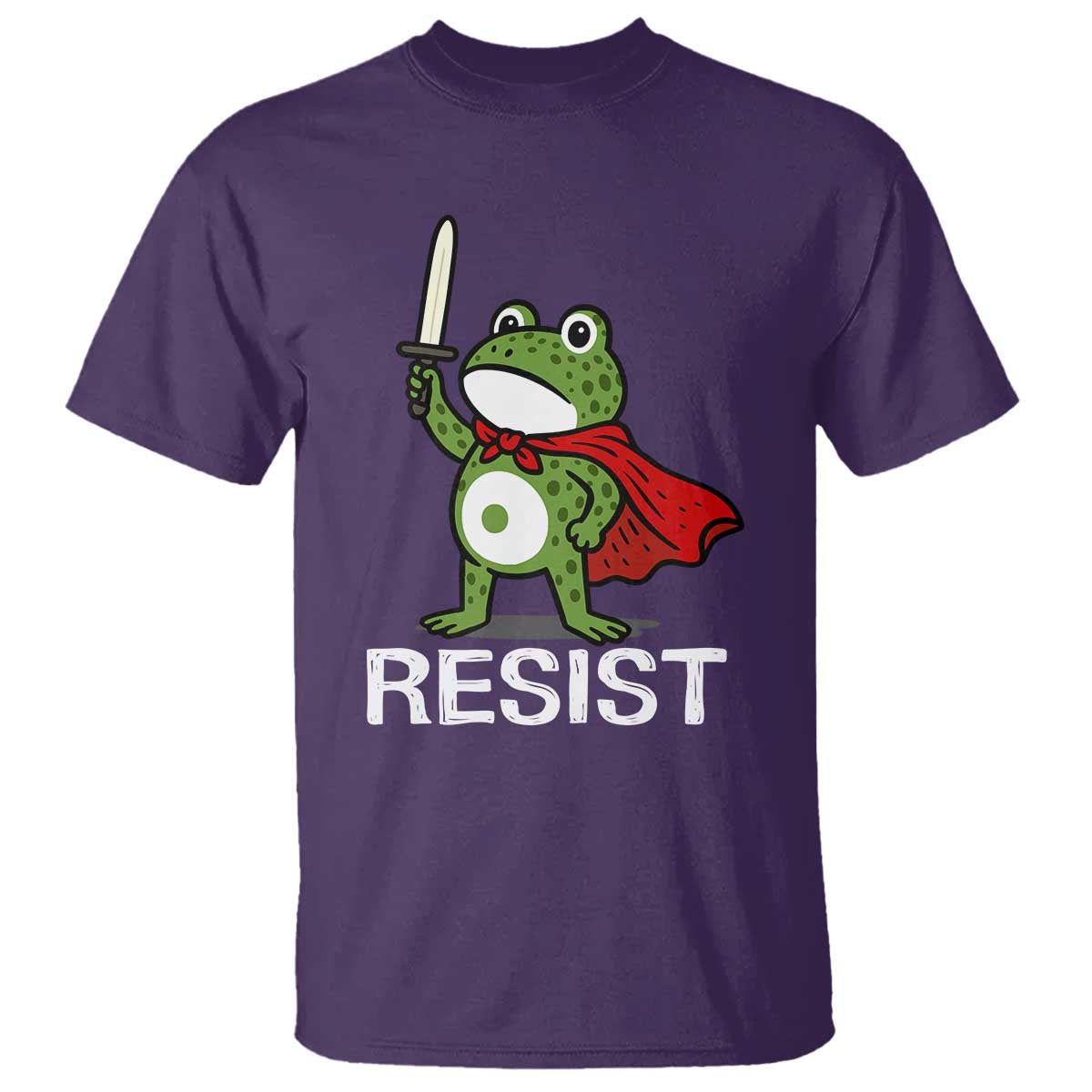 Resist Frog With Sword T Shirt No Kings Portland Protest - Wonder Print Shop