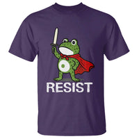 Resist Frog With Sword T Shirt No Kings Portland Protest - Wonder Print Shop