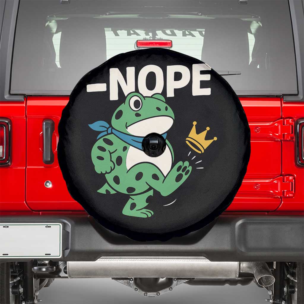 No Kings in America Portland Frog Spare Tire Cover Funny Political Meme - Wonder Print Shop