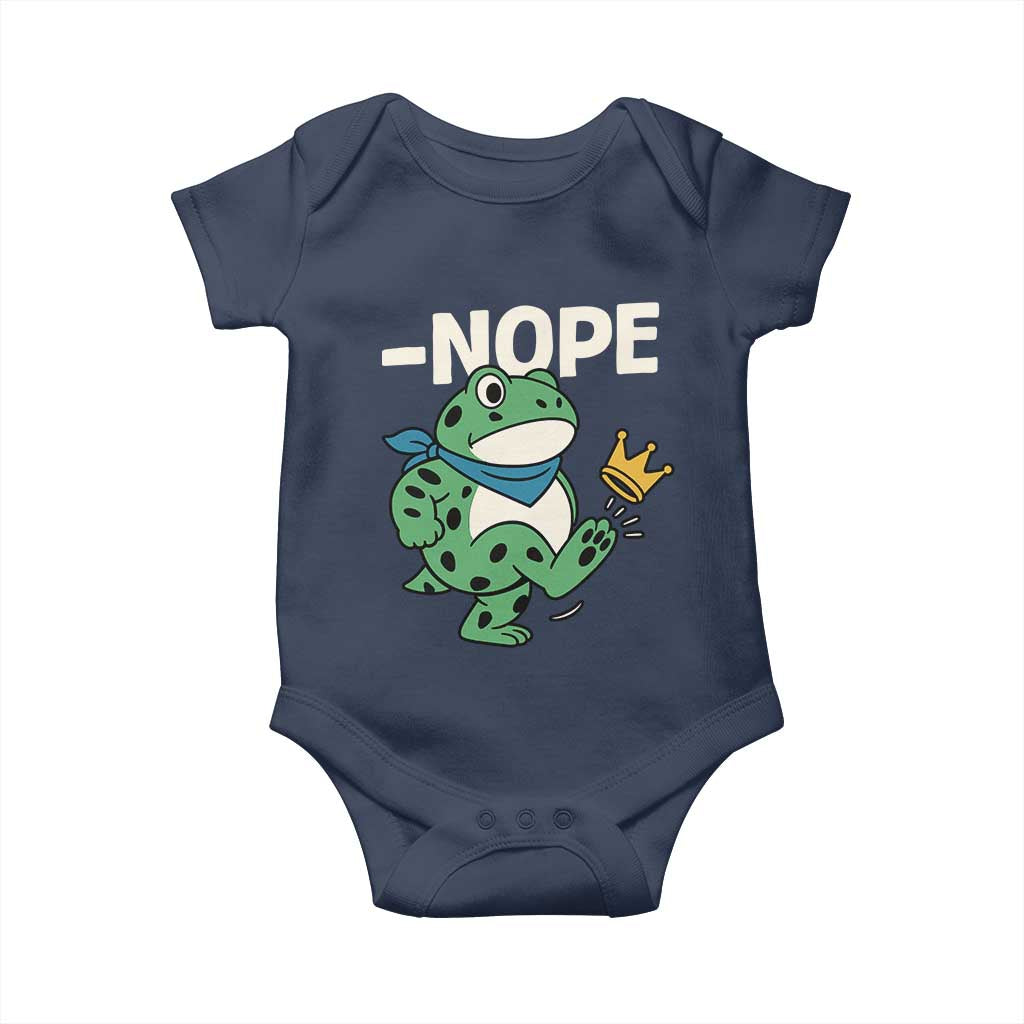 No Kings in America Portland Frog Baby Onesie Funny Political Meme - Wonder Print Shop