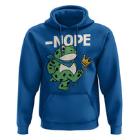 No Kings in America Portland Frog Hoodie Funny Political Meme - Wonder Print Shop