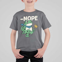 No Kings in America Portland Frog T Shirt For Kid Funny Political Meme - Wonder Print Shop