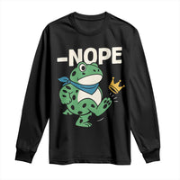 No Kings in America Portland Frog Long Sleeve Shirt Funny Political Meme - Wonder Print Shop
