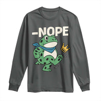 No Kings in America Portland Frog Long Sleeve Shirt Funny Political Meme - Wonder Print Shop
