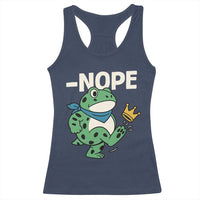 No Kings in America Portland Frog Racerback Tank Top Funny Political Meme - Wonder Print Shop
