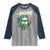 No Kings in America Portland Frog Raglan Shirt Funny Political Meme - Wonder Print Shop