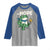 No Kings in America Portland Frog Raglan Shirt Funny Political Meme - Wonder Print Shop