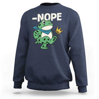 No Kings in America Portland Frog Sweatshirt Funny Political Meme - Wonder Print Shop