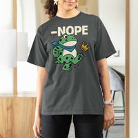 No Kings in America Portland Frog T Shirt For Women Funny Political Meme - Wonder Print Shop