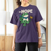 No Kings in America Portland Frog T Shirt For Women Funny Political Meme - Wonder Print Shop