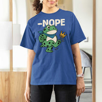 No Kings in America Portland Frog T Shirt For Women Funny Political Meme - Wonder Print Shop