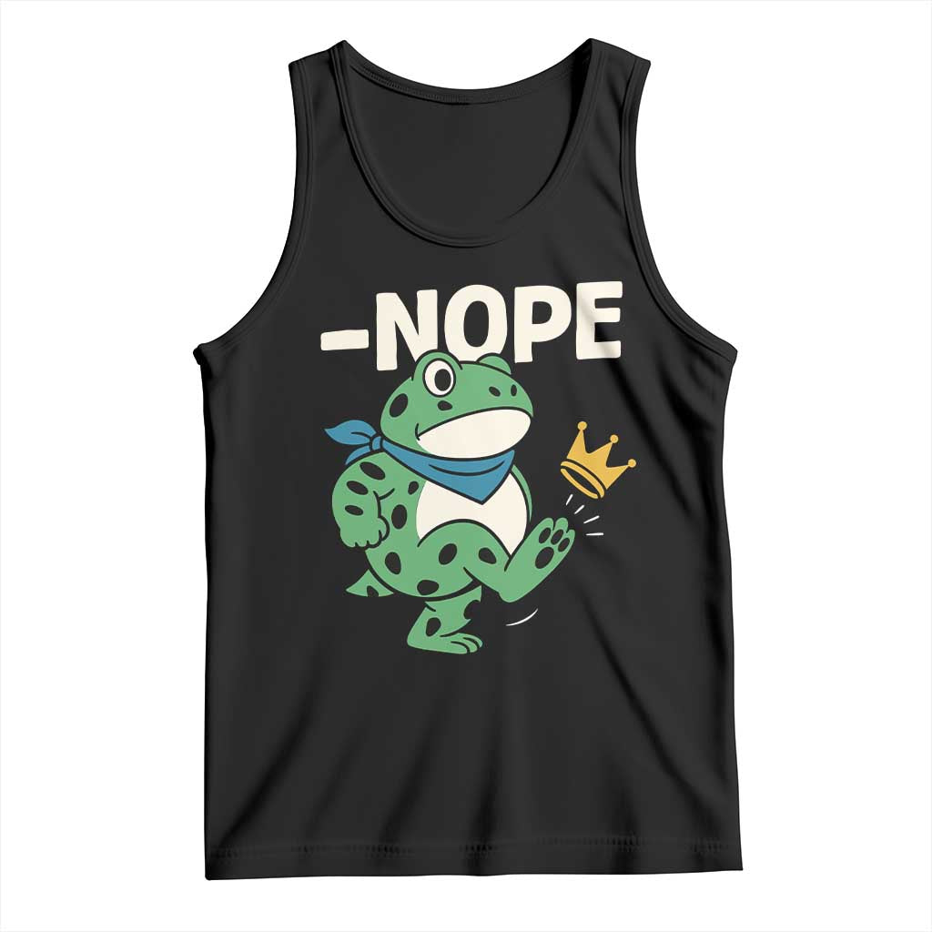 No Kings in America Portland Frog Tank Top Funny Political Meme - Wonder Print Shop