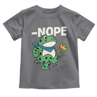 No Kings in America Portland Frog Toddler T Shirt Funny Political Meme - Wonder Print Shop