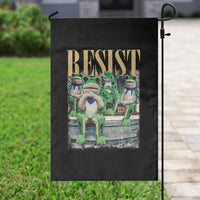 Portland Frog Resist Protest Garden Flag 80s Frogs Deportation Resistance - Wonder Print Shop