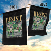Portland Frog Resist Protest Garden Flag 80s Frogs Deportation Resistance - Wonder Print Shop
