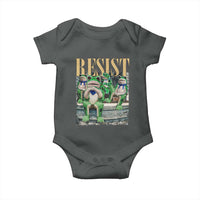 Portland Frog Resist Protest Baby Onesie 80s Frogs Deportation Resistance - Wonder Print Shop