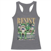 Portland Frog Resist Protest Racerback Tank Top 80s Frogs Deportation Resistance - Wonder Print Shop