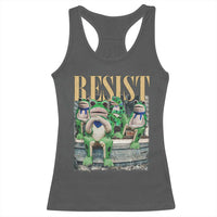 Portland Frog Resist Protest Racerback Tank Top 80s Frogs Deportation Resistance - Wonder Print Shop