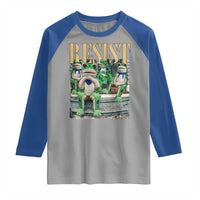 Portland Frog Resist Protest Raglan Shirt 80s Frogs Deportation Resistance - Wonder Print Shop