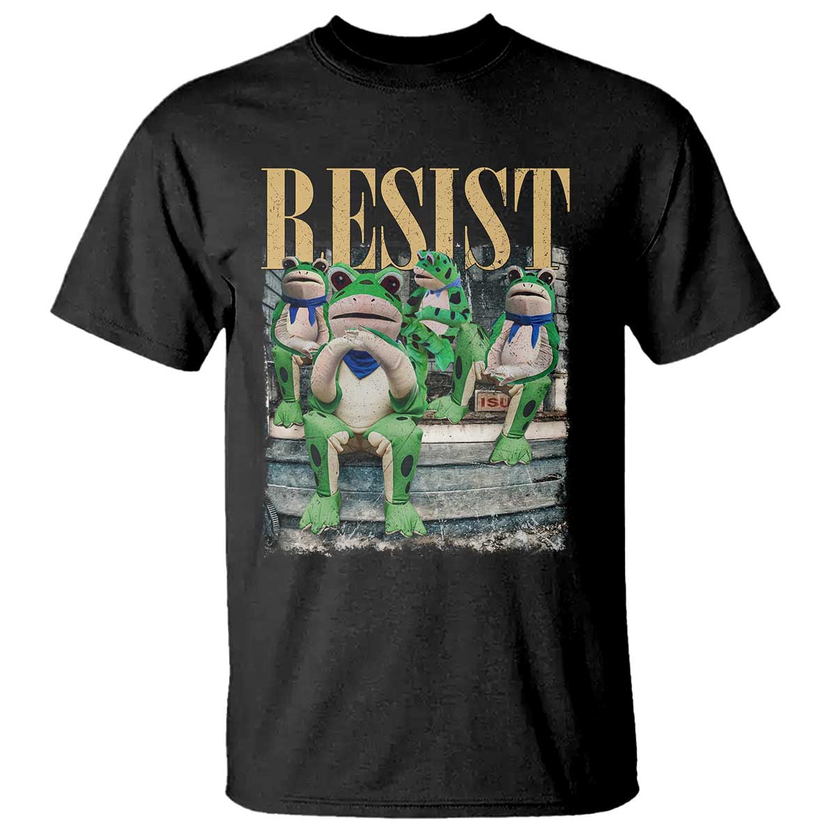 Portland Frog Resist Protest T Shirt 80s Frogs Deportation Resistance - Wonder Print Shop