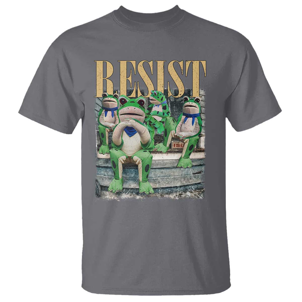 Portland Frog Resist Protest T Shirt 80s Frogs Deportation Resistance - Wonder Print Shop