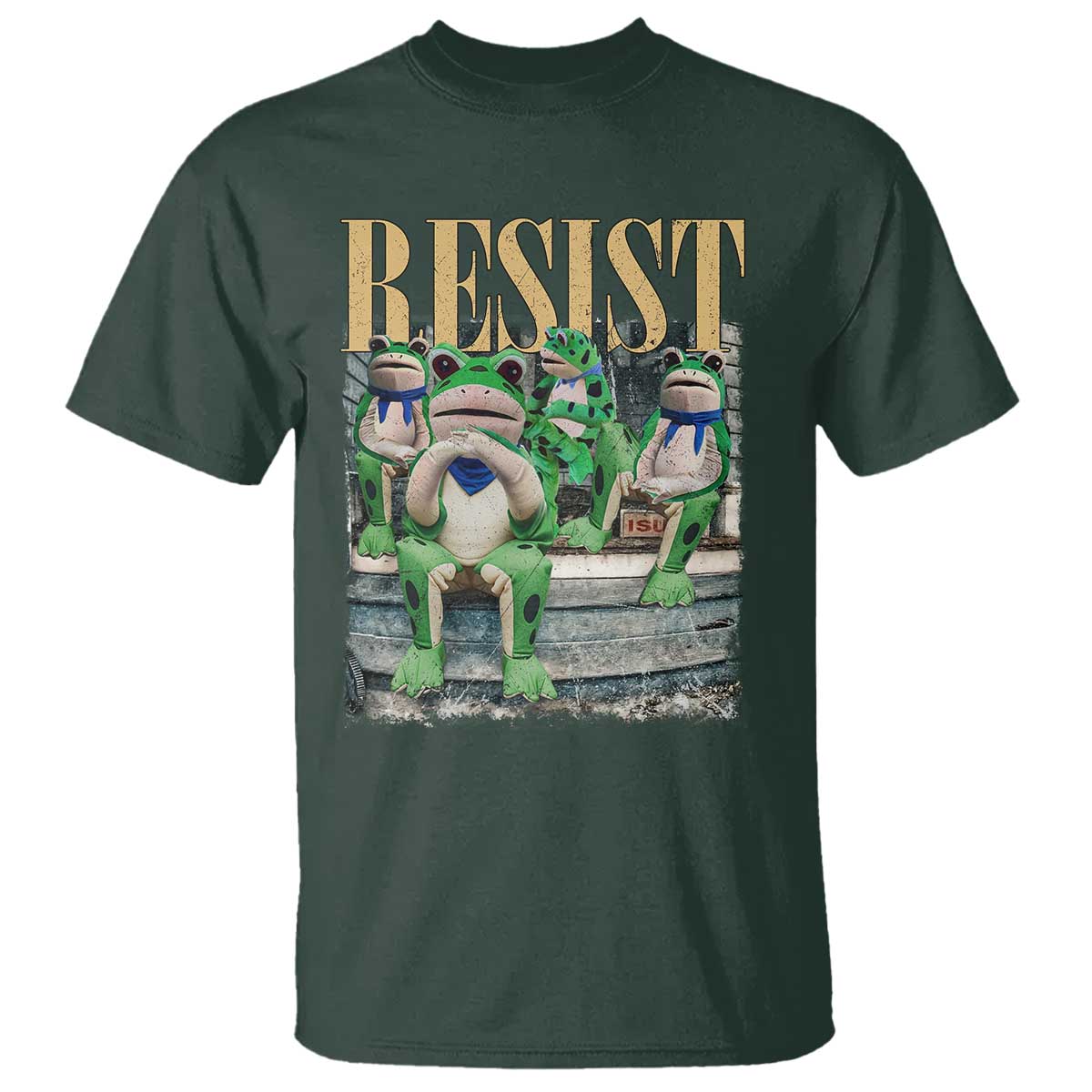 Portland Frog Resist Protest T Shirt 80s Frogs Deportation Resistance - Wonder Print Shop