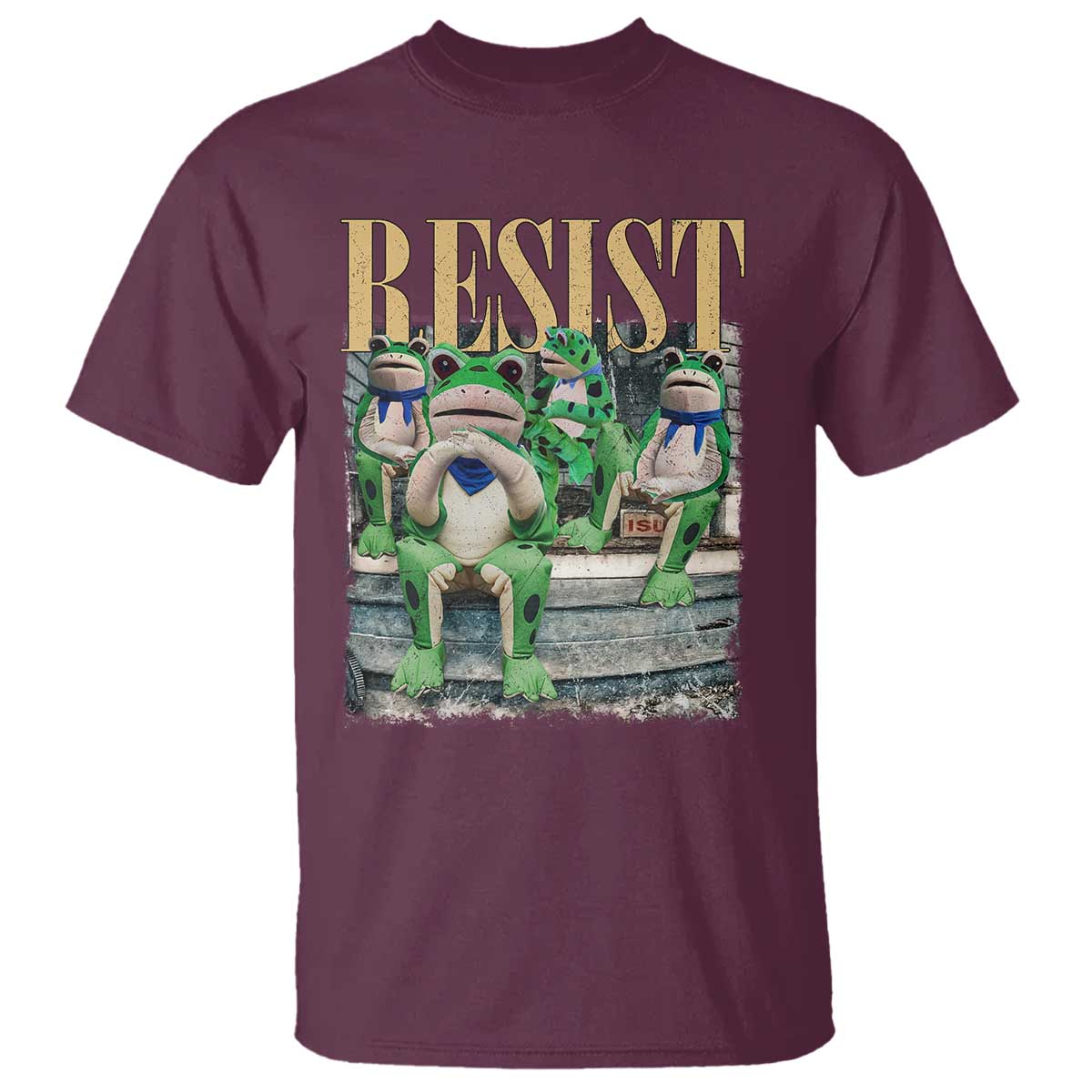 Portland Frog Resist Protest T Shirt 80s Frogs Deportation Resistance - Wonder Print Shop