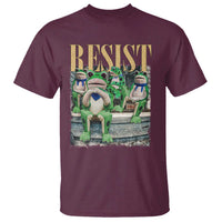 Portland Frog Resist Protest T Shirt 80s Frogs Deportation Resistance - Wonder Print Shop