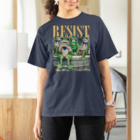 Portland Frog Resist Protest T Shirt For Women 80s Frogs Deportation Resistance - Wonder Print Shop