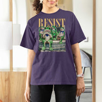 Portland Frog Resist Protest T Shirt For Women 80s Frogs Deportation Resistance - Wonder Print Shop