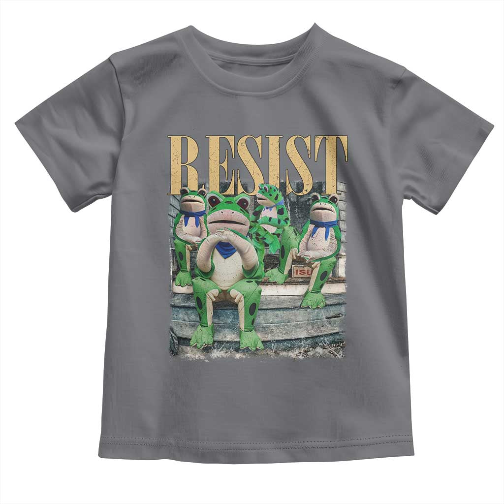 Portland Frog Resist Protest Toddler T Shirt 80s Frogs Deportation Resistance - Wonder Print Shop