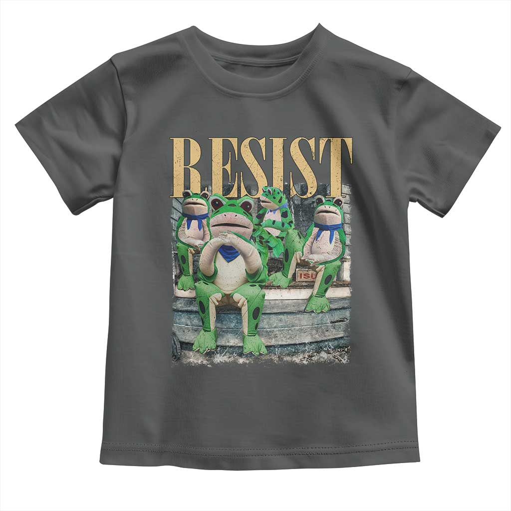 Portland Frog Resist Protest Toddler T Shirt 80s Frogs Deportation Resistance - Wonder Print Shop