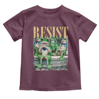 Portland Frog Resist Protest Toddler T Shirt 80s Frogs Deportation Resistance - Wonder Print Shop