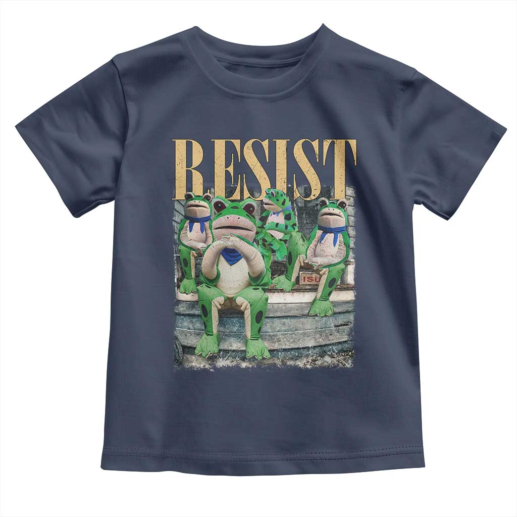 Portland Frog Resist Protest Toddler T Shirt 80s Frogs Deportation Resistance - Wonder Print Shop