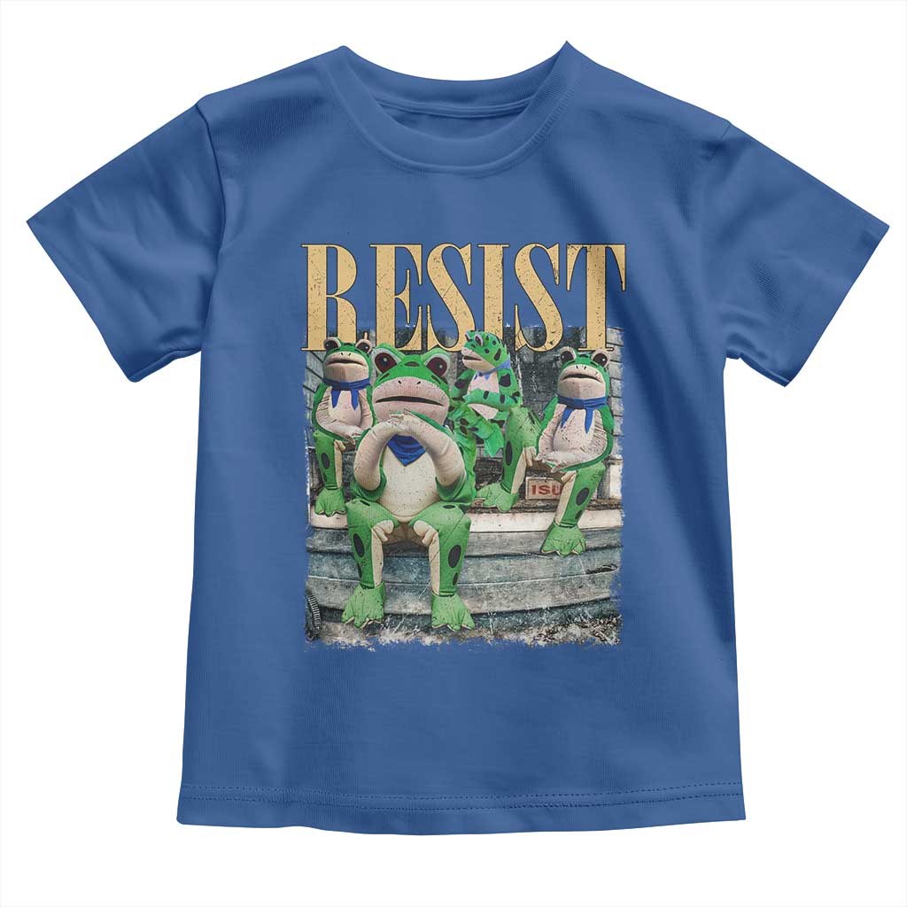 Portland Frog Resist Protest Toddler T Shirt 80s Frogs Deportation Resistance - Wonder Print Shop