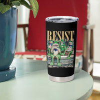 Portland Frog Resist Protest Tumbler Cup 80s Frogs Deportation Resistance - Wonder Print Shop