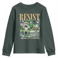 Portland Frog Resist Protest Youth Sweatshirt 80s Frogs Deportation Resistance - Wonder Print Shop