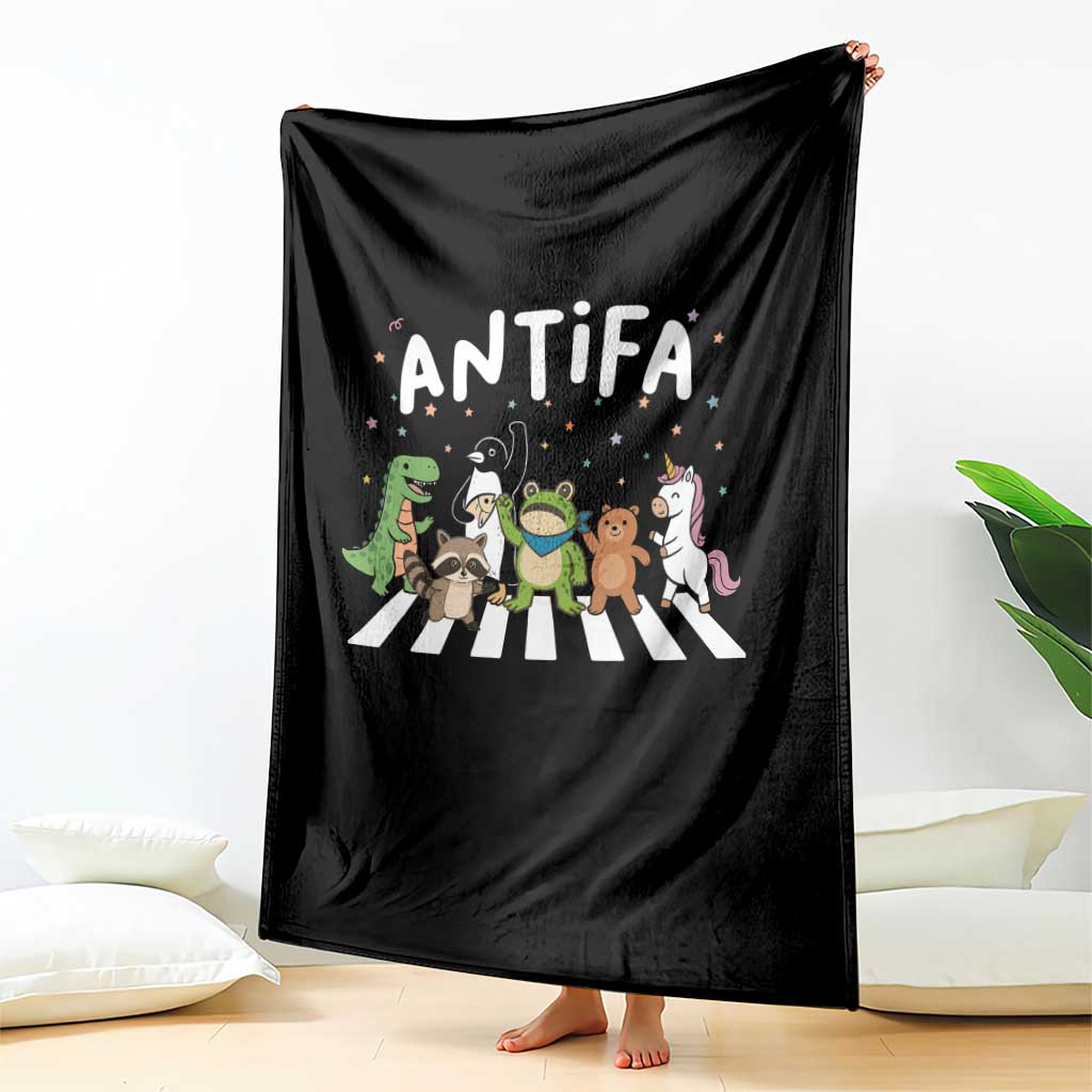 Resist Frog Protest Throw Blanket Antifa Inflatable Costume Portland Frog Political Satire - Wonder Print Shop