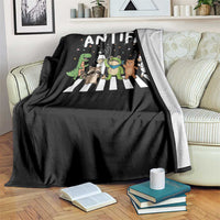 Resist Frog Protest Throw Blanket Antifa Inflatable Costume Portland Frog Political Satire - Wonder Print Shop