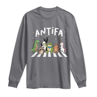 Resist Frog Protest Long Sleeve Shirt Antifa Inflatable Costume Portland Frog Political Satire - Wonder Print Shop