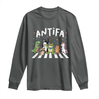 Resist Frog Protest Long Sleeve Shirt Antifa Inflatable Costume Portland Frog Political Satire - Wonder Print Shop