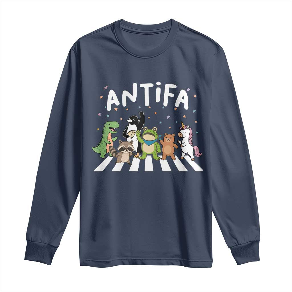 Resist Frog Protest Long Sleeve Shirt Antifa Inflatable Costume Portland Frog Political Satire - Wonder Print Shop