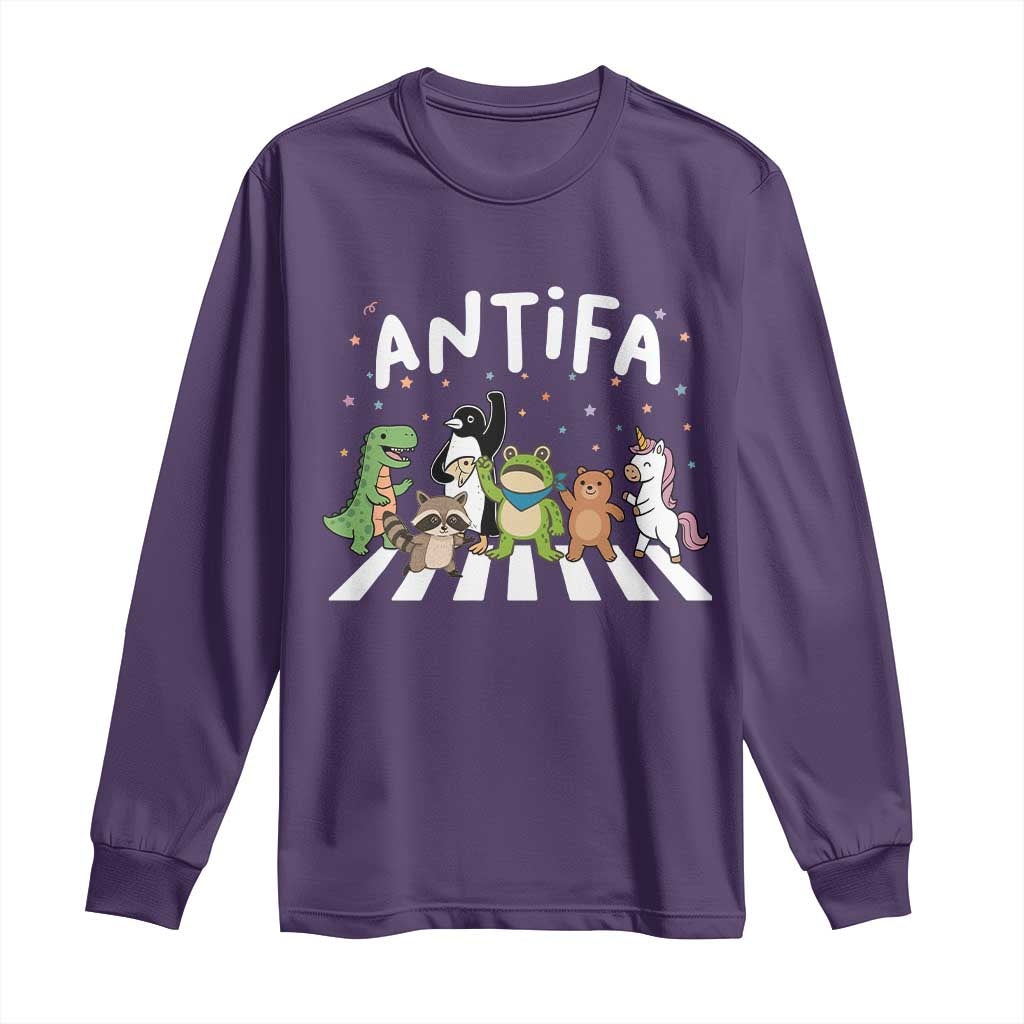 Resist Frog Protest Long Sleeve Shirt Antifa Inflatable Costume Portland Frog Political Satire - Wonder Print Shop