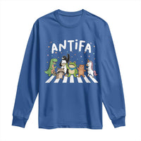 Resist Frog Protest Long Sleeve Shirt Antifa Inflatable Costume Portland Frog Political Satire - Wonder Print Shop