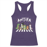 Resist Frog Protest Racerback Tank Top Antifa Inflatable Costume Portland Frog Political Satire - Wonder Print Shop