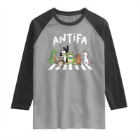 Resist Frog Protest Raglan Shirt Antifa Inflatable Costume Portland Frog Political Satire - Wonder Print Shop