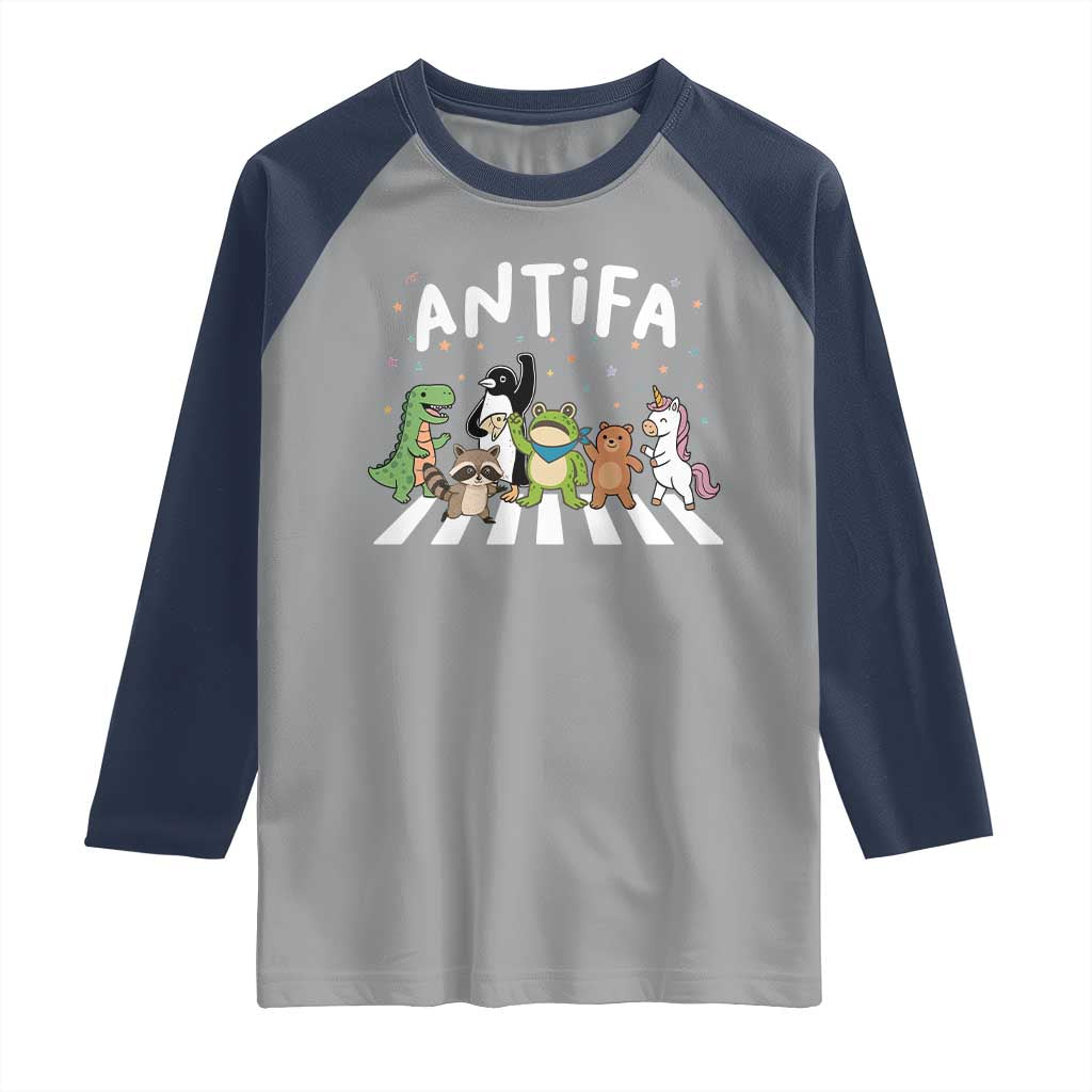 Resist Frog Protest Raglan Shirt Antifa Inflatable Costume Portland Frog Political Satire - Wonder Print Shop
