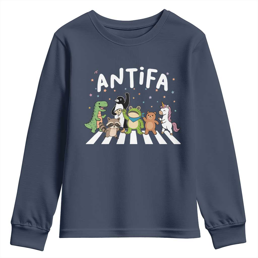 Resist Frog Protest Youth Sweatshirt Antifa Inflatable Costume Portland Frog Political Satire - Wonder Print Shop