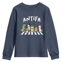Resist Frog Protest Youth Sweatshirt Antifa Inflatable Costume Portland Frog Political Satire - Wonder Print Shop